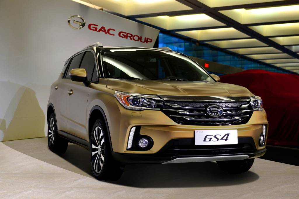 O SUV GS4, um dos lançamentos recentes da GAC Motors