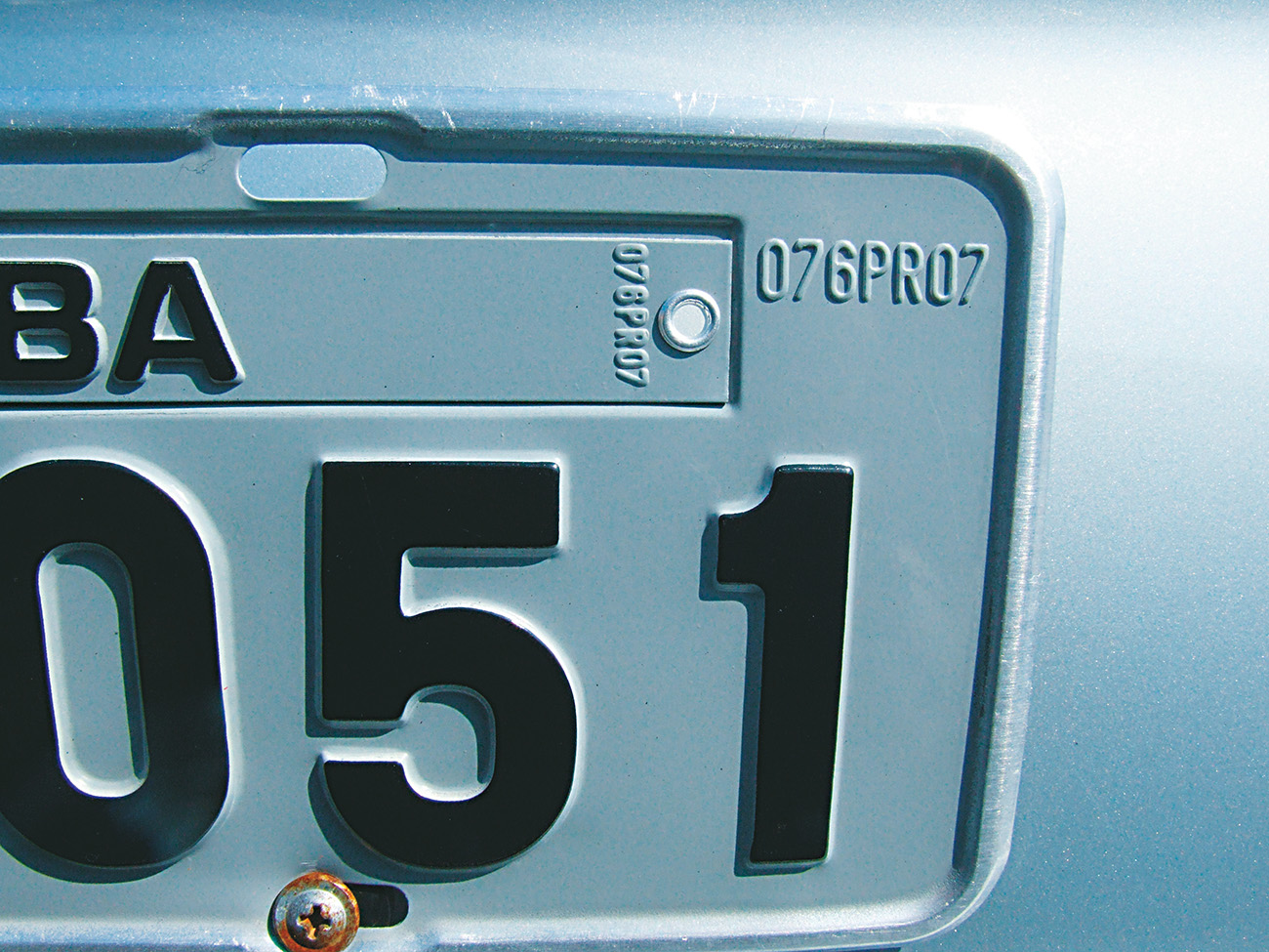 Código da placa e da tarjeta