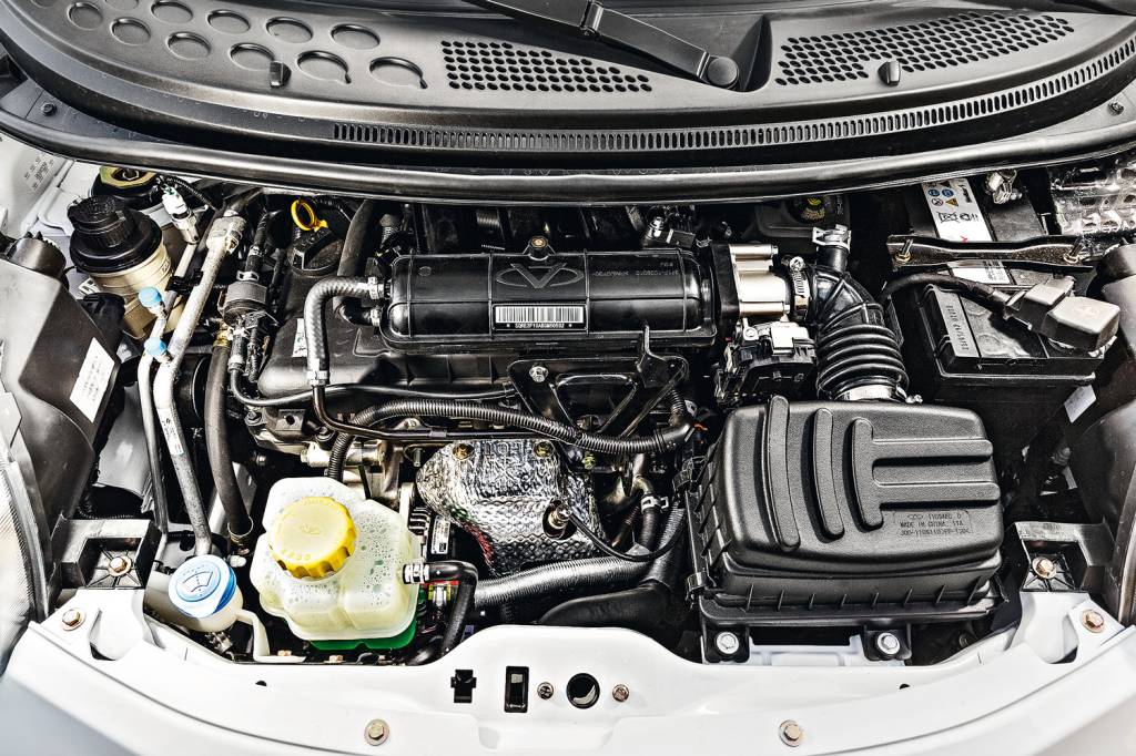 O motor três cilindros de 75 cv registrou os piores consumos da categoria: 11,7 km/l (cidade) e 15,1 km/l (estrada)