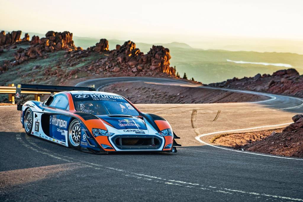 Em Pikes Peak, o carro perde 30% de sua potência