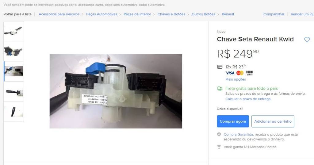 Chave Seta Renault Kwid Venda