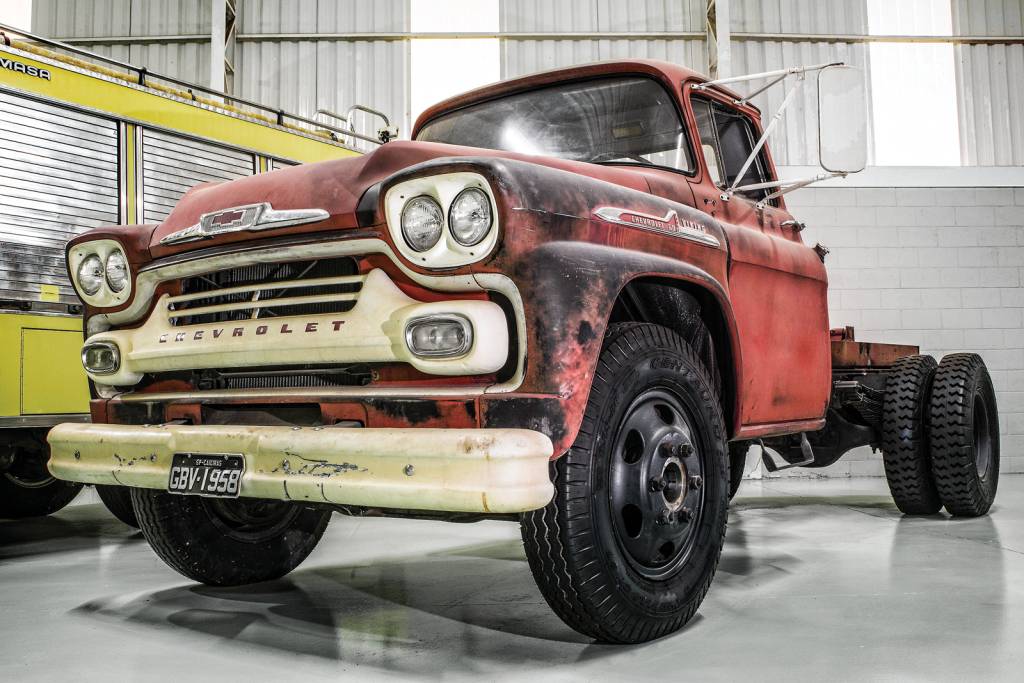 O Chevrolet americano 1958 é o único sem restauração de toda a coleção