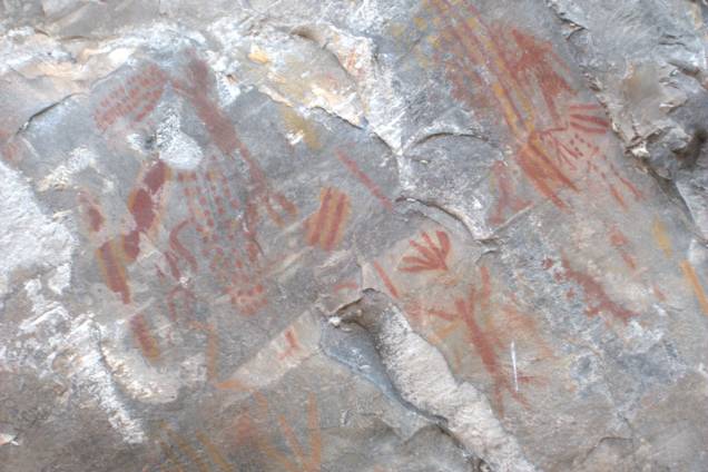 As pinturas rupestres que podem ser encontradas na região