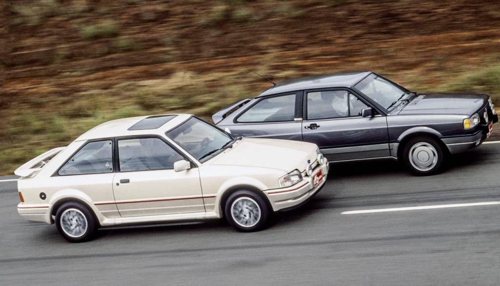 Teste comparativo entre Escort 1.8 XR3 e o Gol GTI.