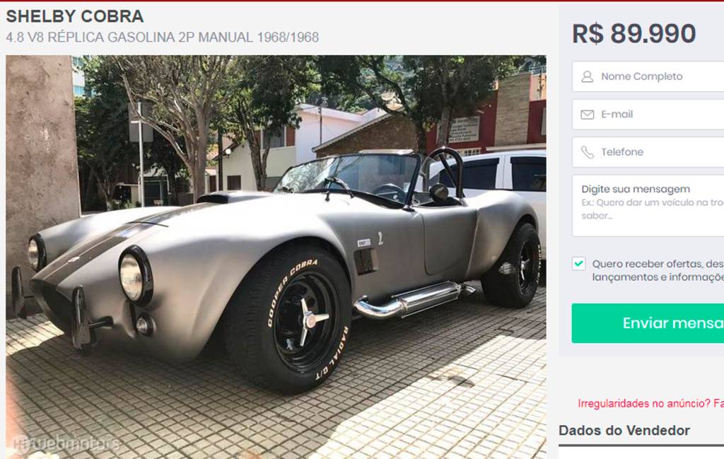 O modelo possui 11 anúncios com cerca 469 dias no ar