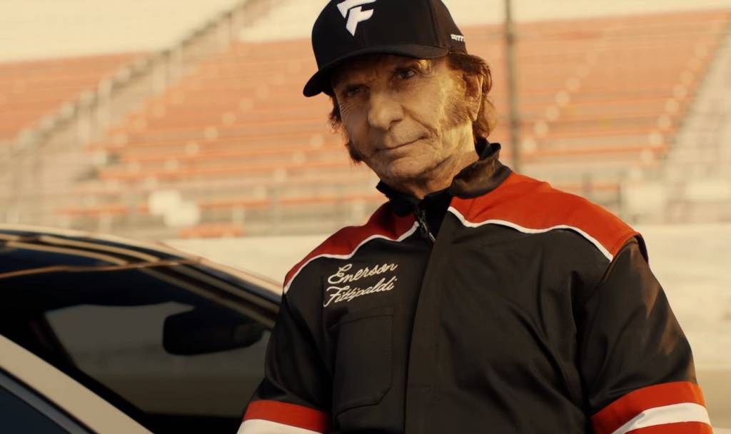 Emerson Fittipaldi em comercial da Kia