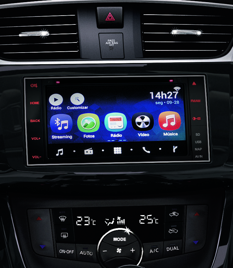 Nissan Sentra 2019 passa a contar com multimídia Nissan Multi-A Nissan Sentra 2019 passa a contar com multimídia Nissan Multi-A