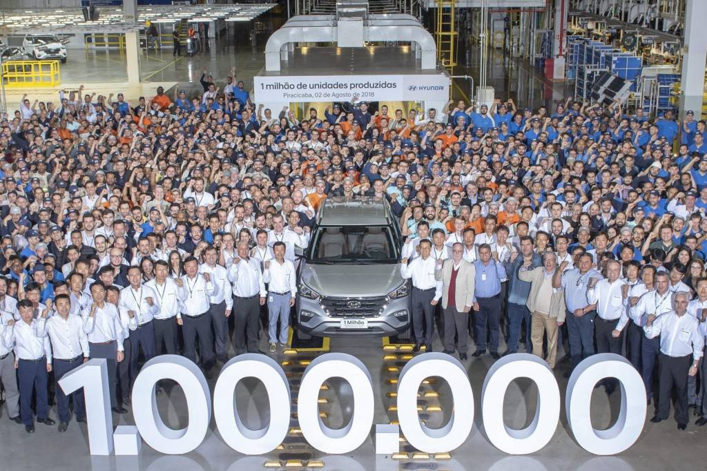 Fábrica Hyundai Piracicaba 1 milhão Fábrica Hyundai Piracicaba 1 milhão