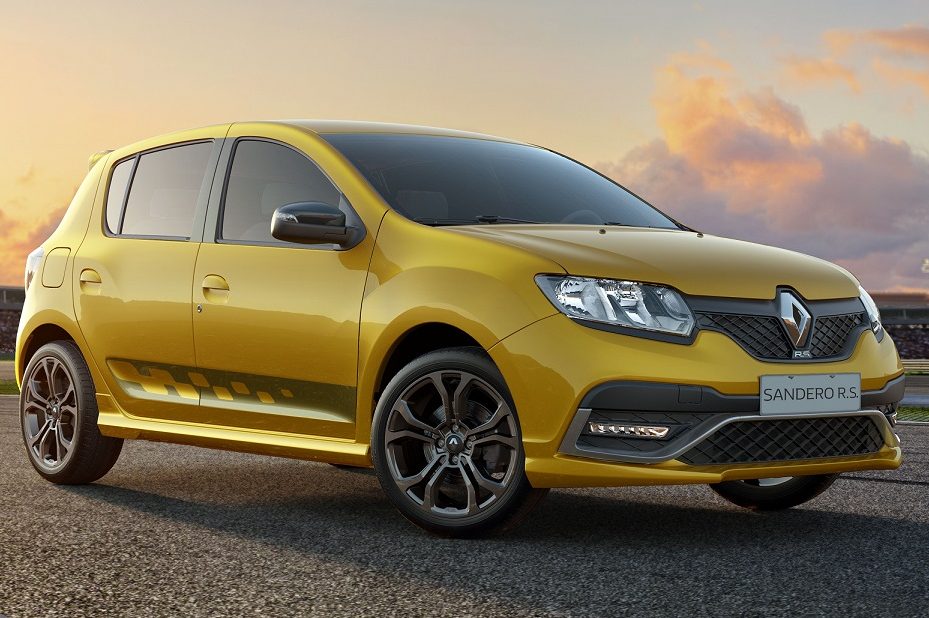 Renault Sandero RS amarelo