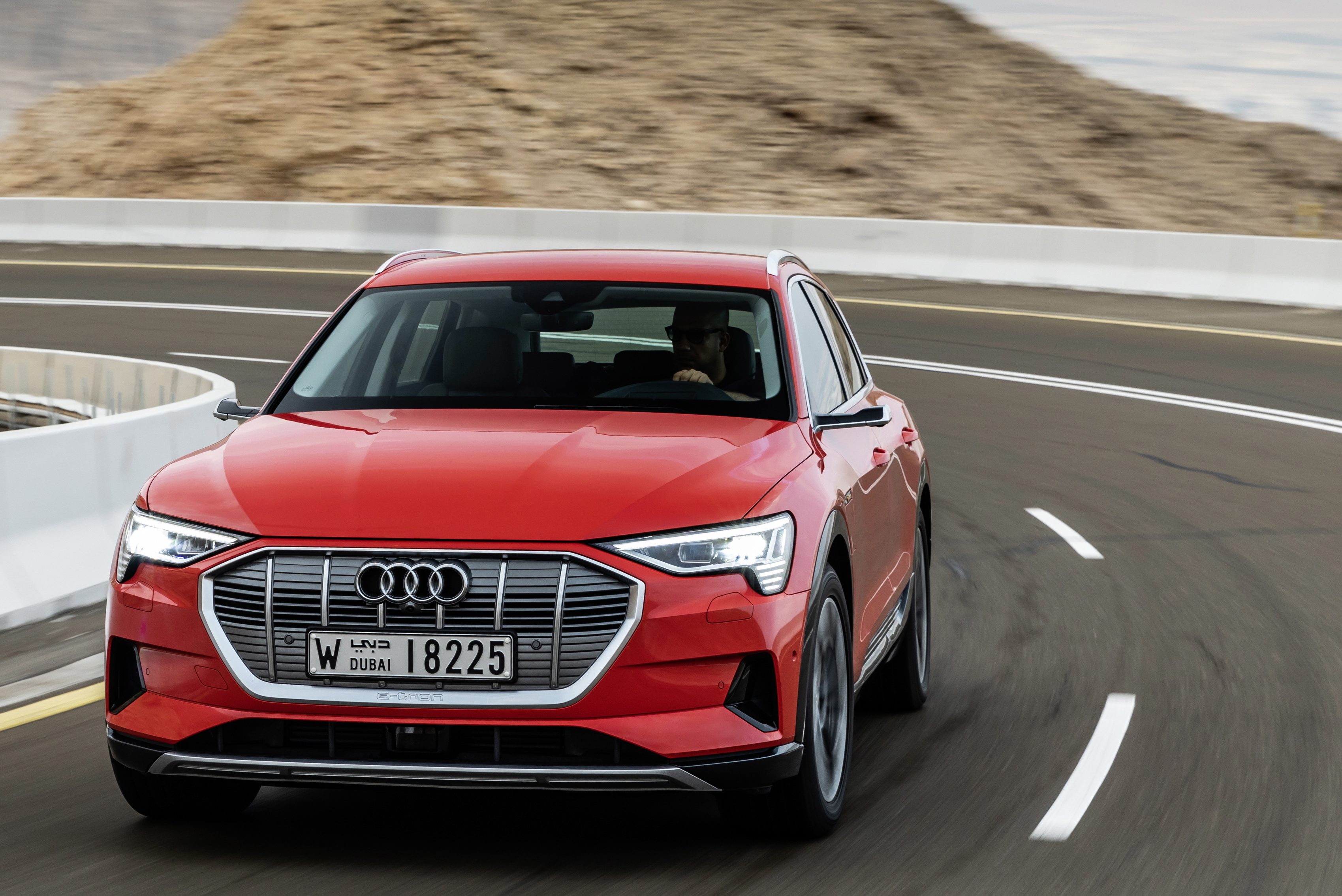 The Audi e-tron at Masdar City