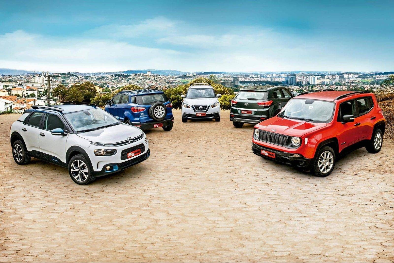comparativo suvs atÉ 85.00 ford ecosport citroen c4 cactus jeep renegade hyundai compass nissan kicks (1)