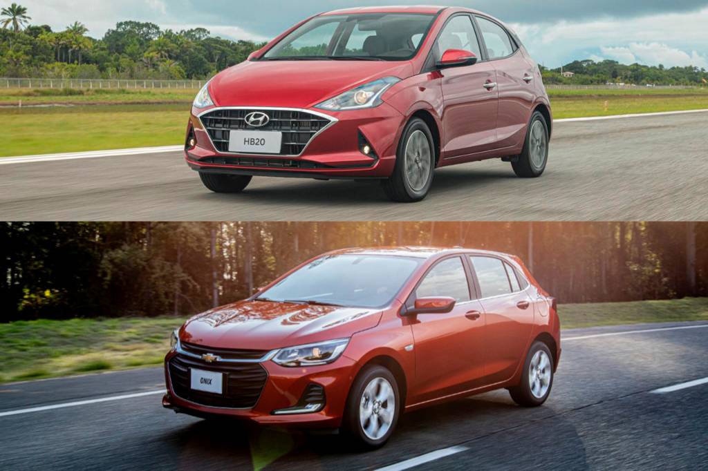 HB20 vs Onix Oito itens que o Hyundai HB20 tem e o Chevrolet Onix não, e vice-versa