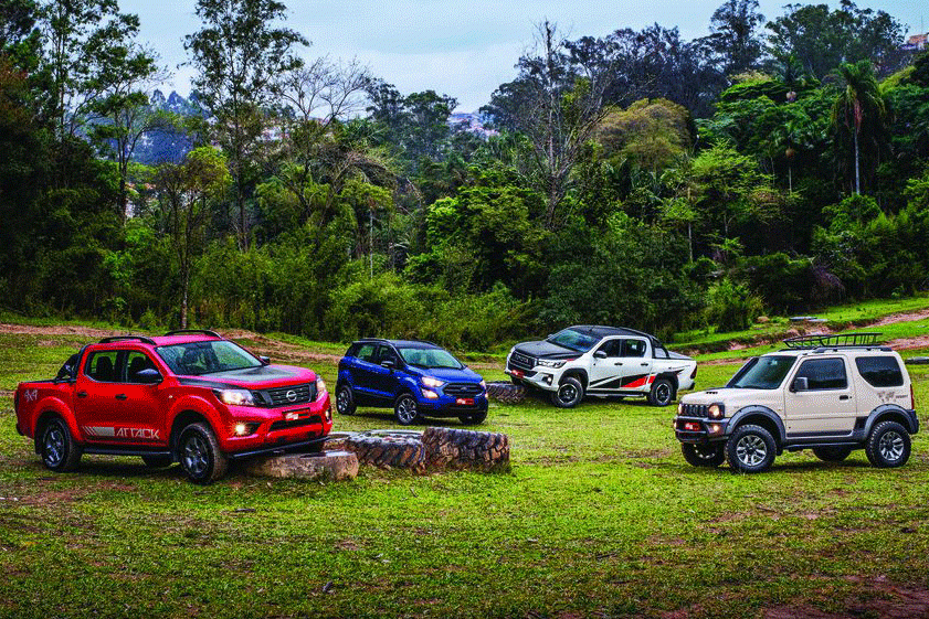 Frontier, Ecosport, Hilux, Jimny