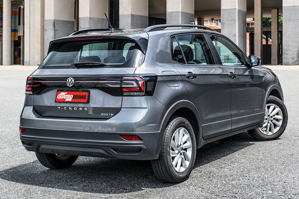 Volkswagen T-Cross 200 TSI Teste: VW T-Cross 200 TSI manual é um Up! turbo com porte de SUV