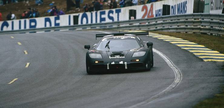 1995 Le Mans 24 hours.Le Mans, France. 17th - 18th June 1995.J.J. Lehto / Yannick Dalmas / Masanori Sekiya (McLaren F1 GTR), 1st position, action.World Copyright: LAT PhotographicRef: 95 LM a