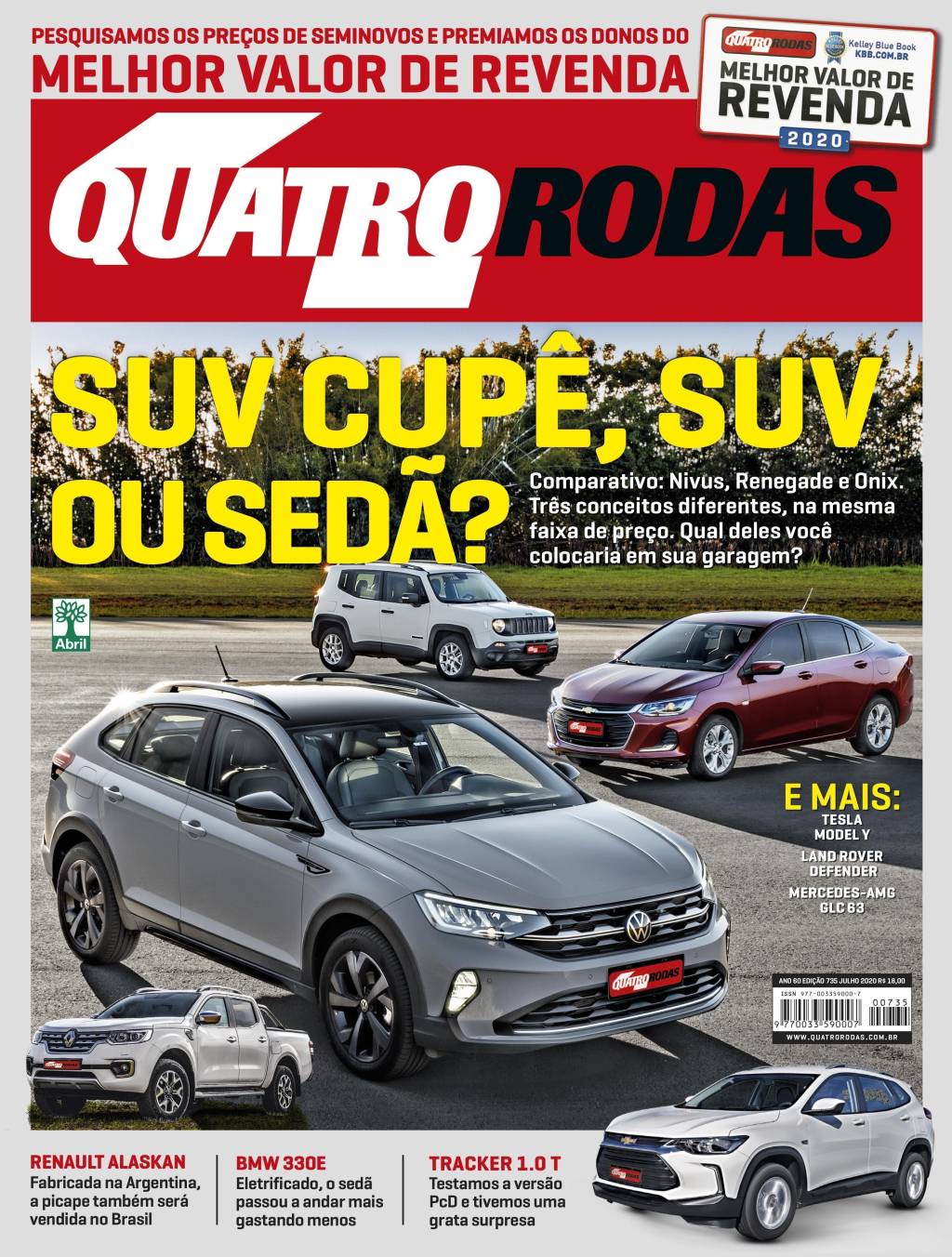 Quatro Rodas 735 – capa Civic Si 2020 fica mais rápido, mais caro e mais exclusivo