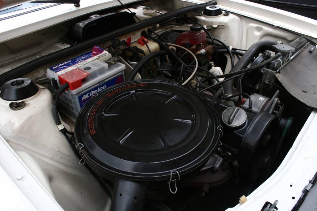 Motor do Passat TS, modelo 1978 da Volkswagen, testado pela revista Quatro Rodas.