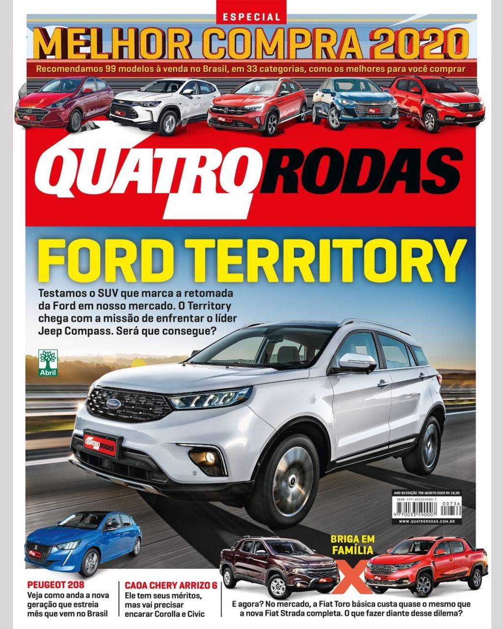 Quatro Rodas Edição 736 Chery Tiggo 8, Ford Territory e rivais: qual SUV é maior e mais econômico?