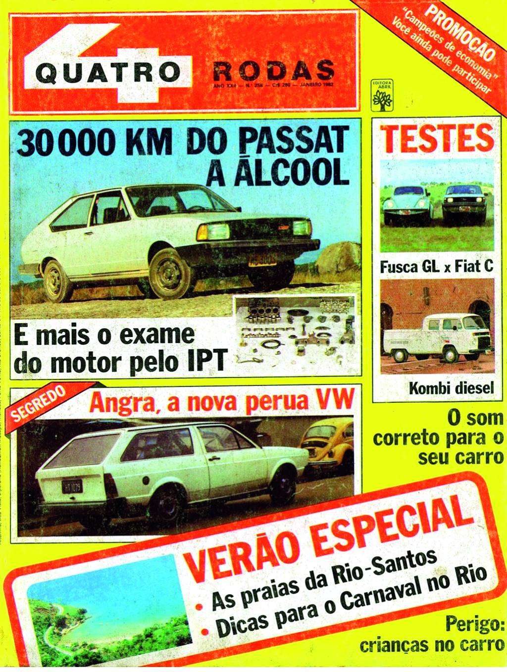 Revista Quatro Rodas 258, Janeiro de 1982