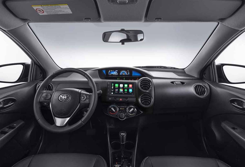 toyota-etios-seda-2021-1 Parte central do painel deixou de ser brilhante na linha 2021