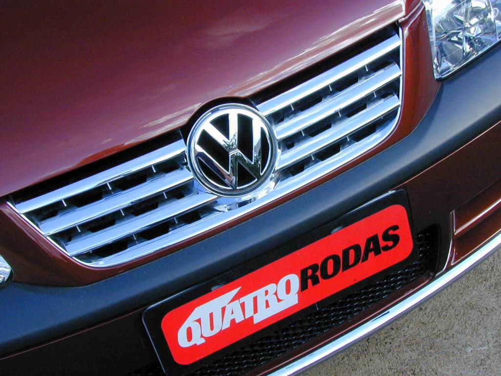 Detalhe da frente da Parati Crossover, da Volkswagen. Detalhe da frente da Parati Crossover, da Volkswagen.