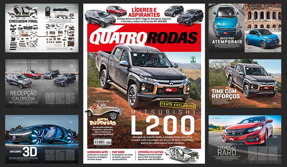 Carros na Web, Comparativo entre Mitsubishi L200, Mitsubishi L200,  Mitsubishi L200 e Ford Ranger