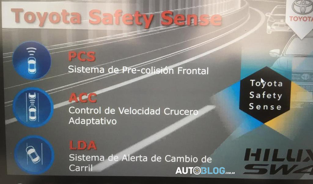 A filial argentina da Toyota tratou o pacote Safety Sense com um dos atrativos para os clientes