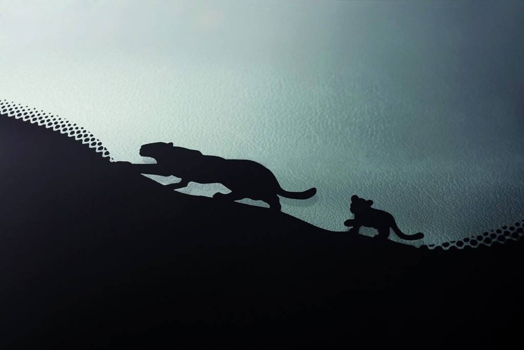 jaguar e filhote