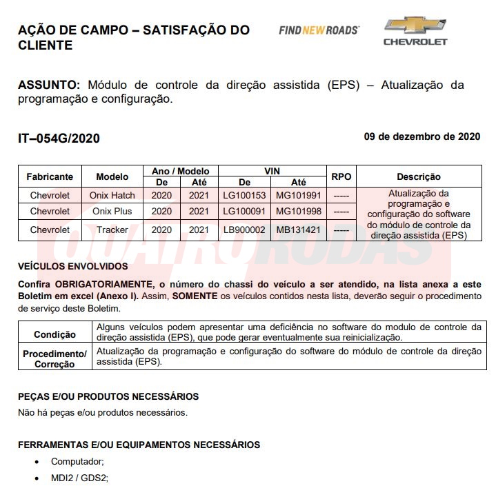 travamento da direção Travamento da direção