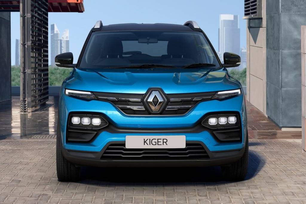 Dianteira do novo Renault Kiger 2022
