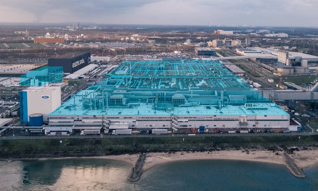 Ford Europe Goes All-In on EVs on Road to Sustainable Profitabil Esquema da reforma prevista á fábrica da Ford em Colônia