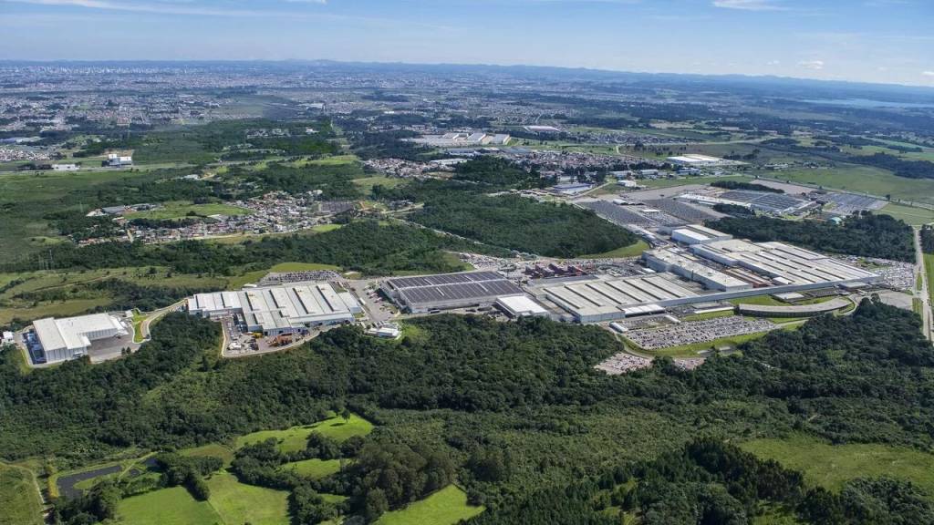 Vista aérea do complexo da Renault em São José dos Pinhais