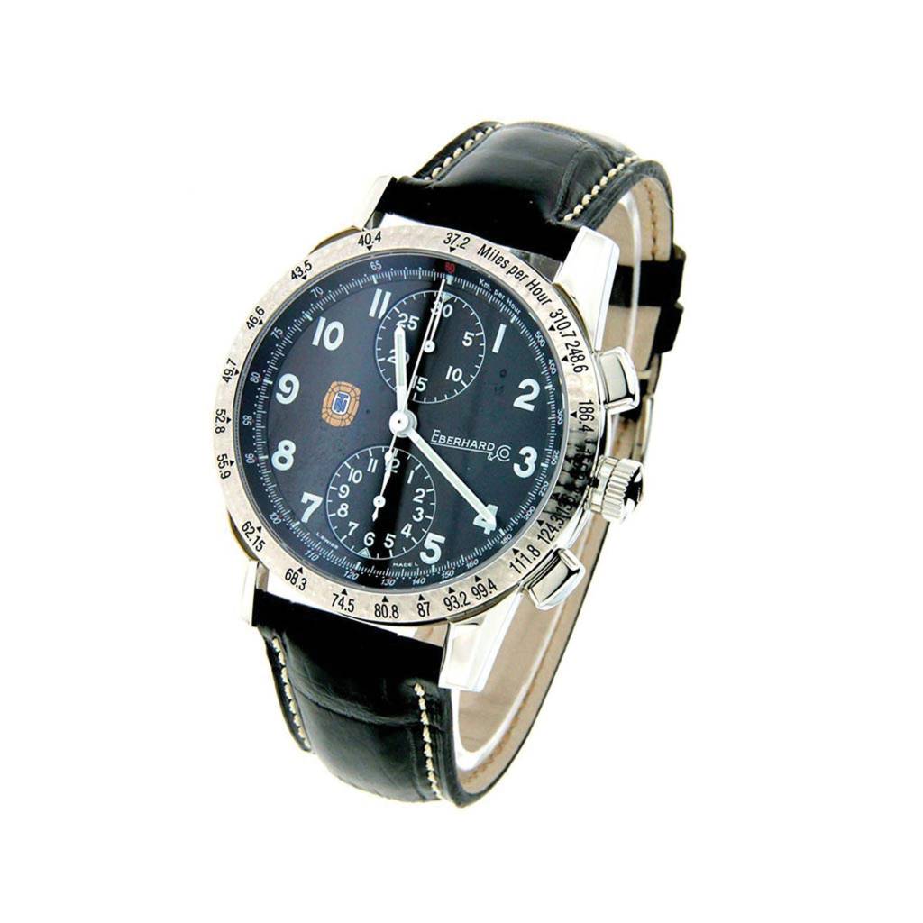 A Eberhard elegeu o piloto Tazio Nuvolari como inspiração para a criação de seus relógios