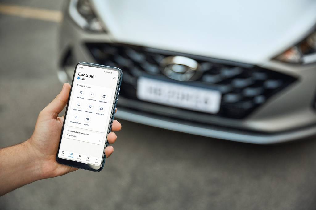 Hyundai Bluelink Nova plataforma da Hyundai já está disponível na linha 2022 do HB20