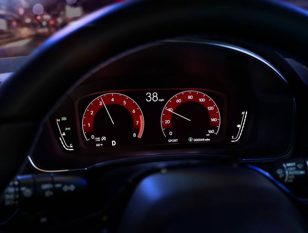 Honda Civic Sedan Touring 2022 painel de instrumentos digital