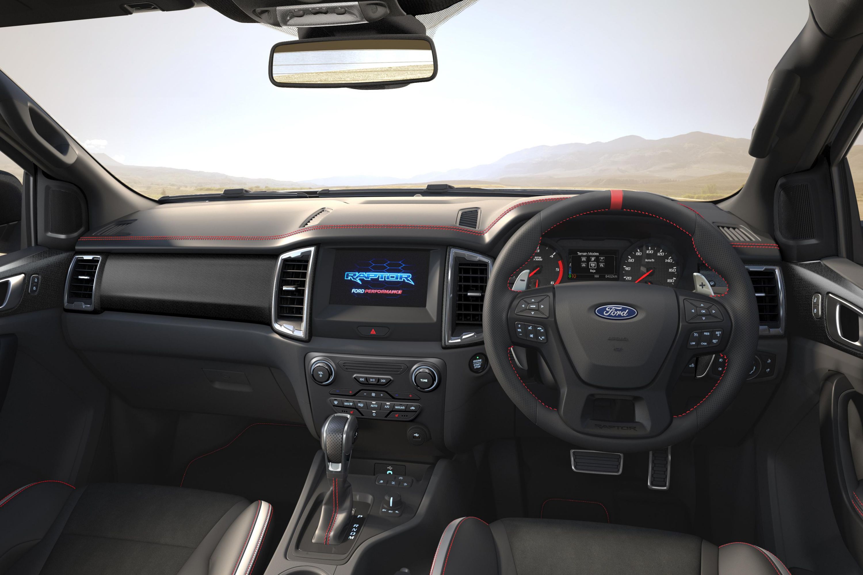 Interior da nova Ford Ranger Raptor X
