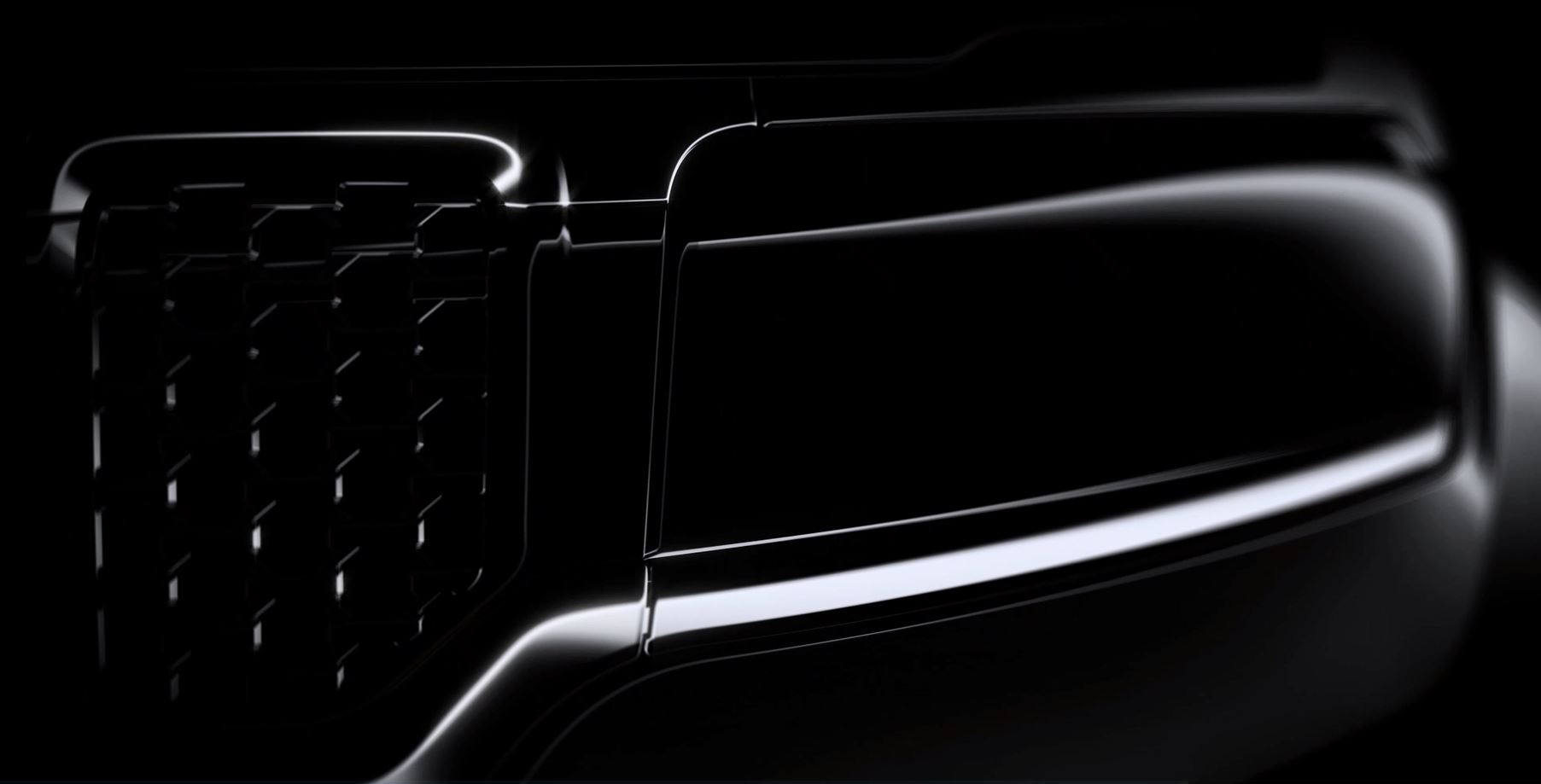 jeep d-suv teaser dos faróis do jeep d-suv