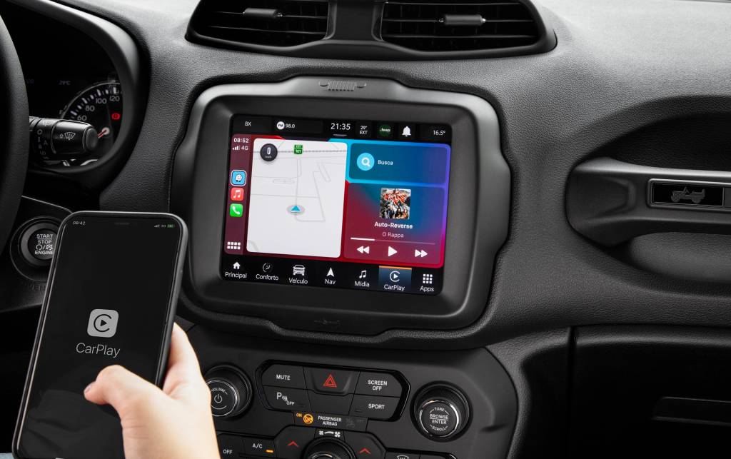 Nova central multimídia traz Android Auto e Apple Carplay em versões sem fio e roteia 4G da Tim para até oito dispositivos
