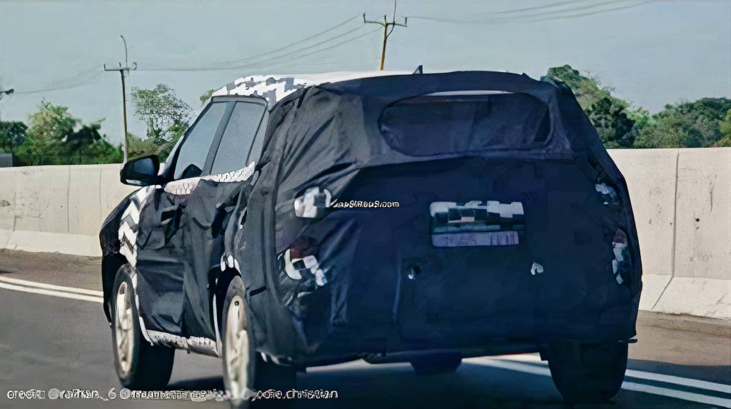 2022 Hyundai Creta facelift flagra (2) 2022 Hyundai Creta facelift flagra traseira