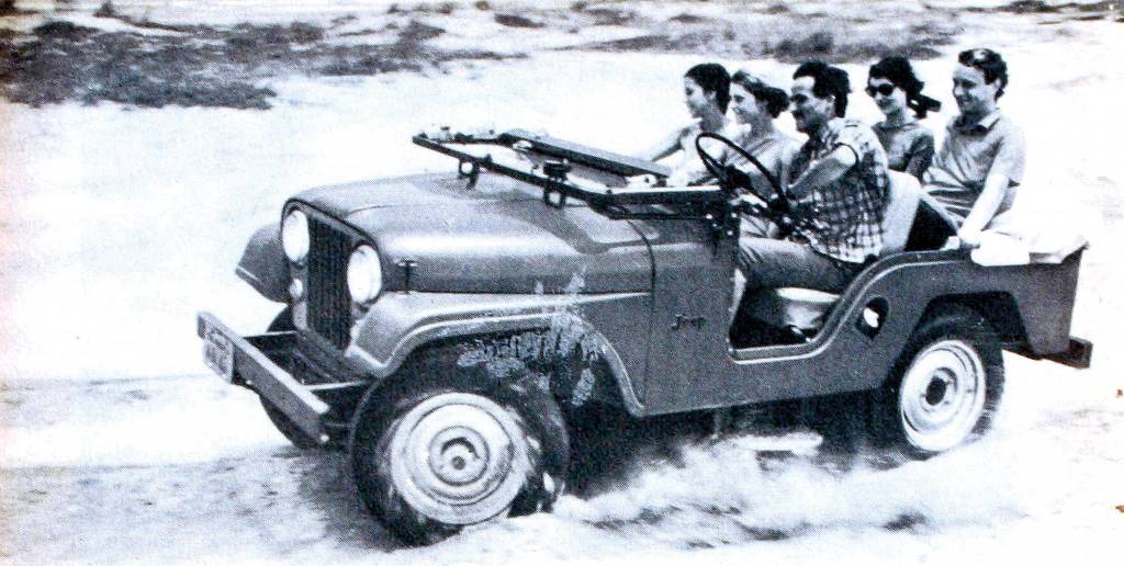 Propaganda do Jeep, da Willys, publicada na revista Seleções. Os riscos de adaptar cintos de três pontos em carros antigos