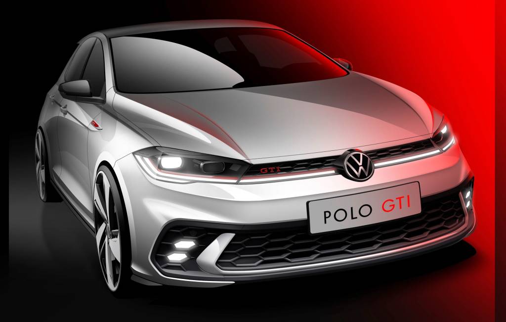 Sharper, dynamic, power-packed: First flash of the new Polo GTI.