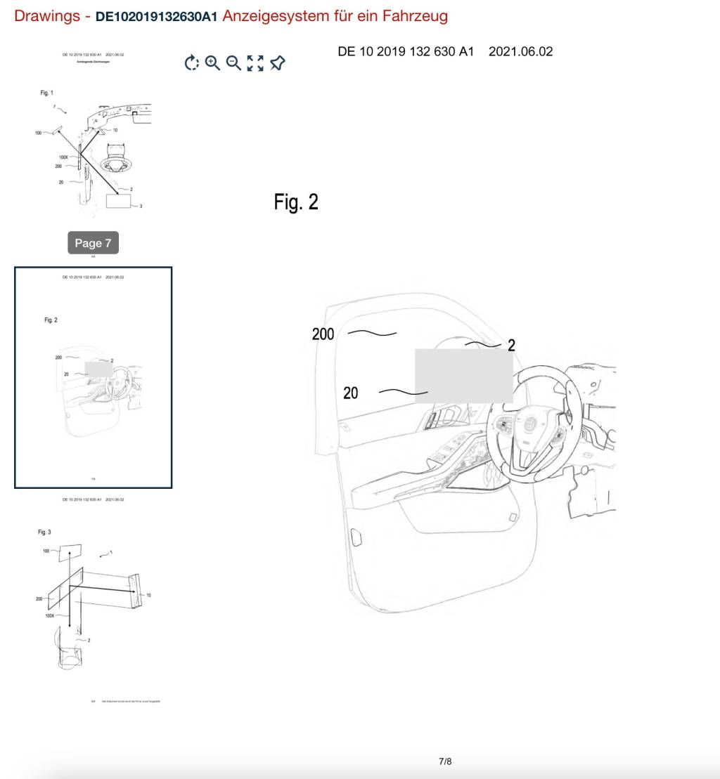 retrovisor virtual da bmw desenho