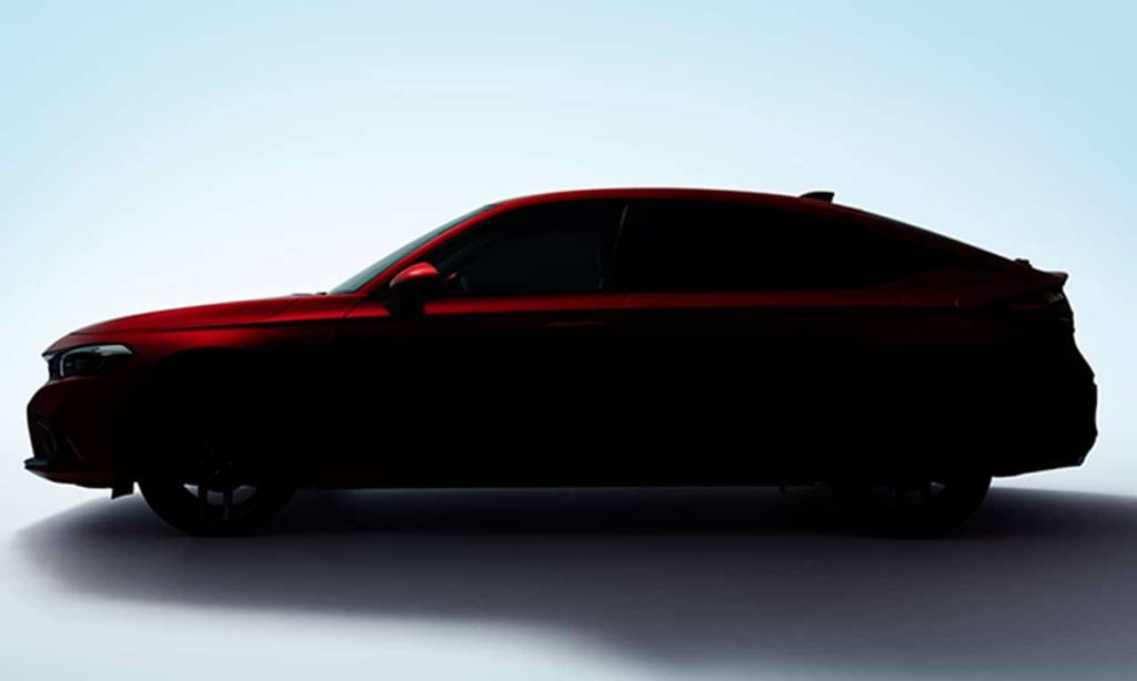 Teaser revela silhueta do novo Honda Civic Hatch