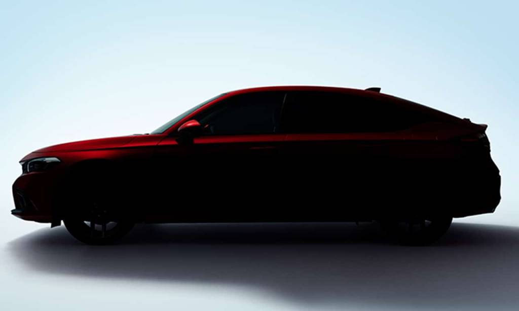 teaser-Honda-Civic-Hatch Teaser revela silhueta do novo Honda Civic Hatch