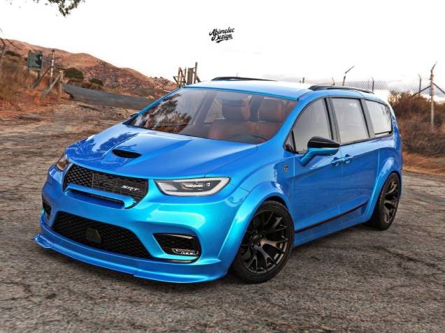 Essa é a Hellcat Pacifica, minivan supersportiva imaginada por Abimelec