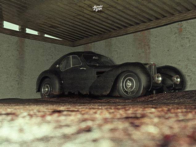 Abimelec Arellano imaginou todo o cenário do local onde a Bugatti estaria escondida por mais de 80 anos.