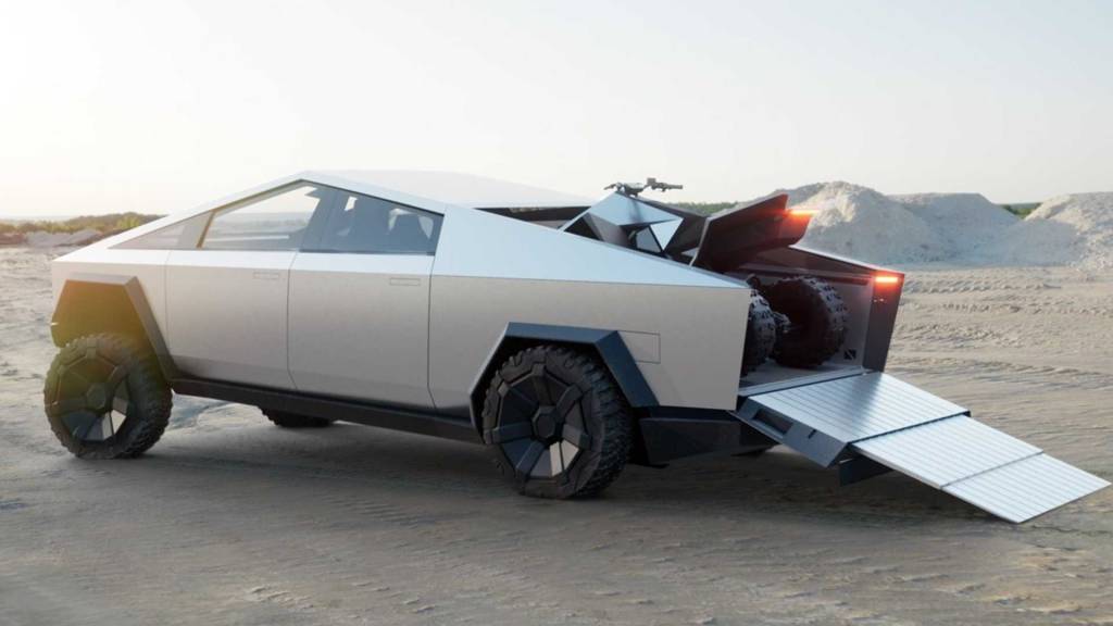 tesla-cybertruck O Cybertrunk terá espaço de armazenamento de quase 3.000 litros.