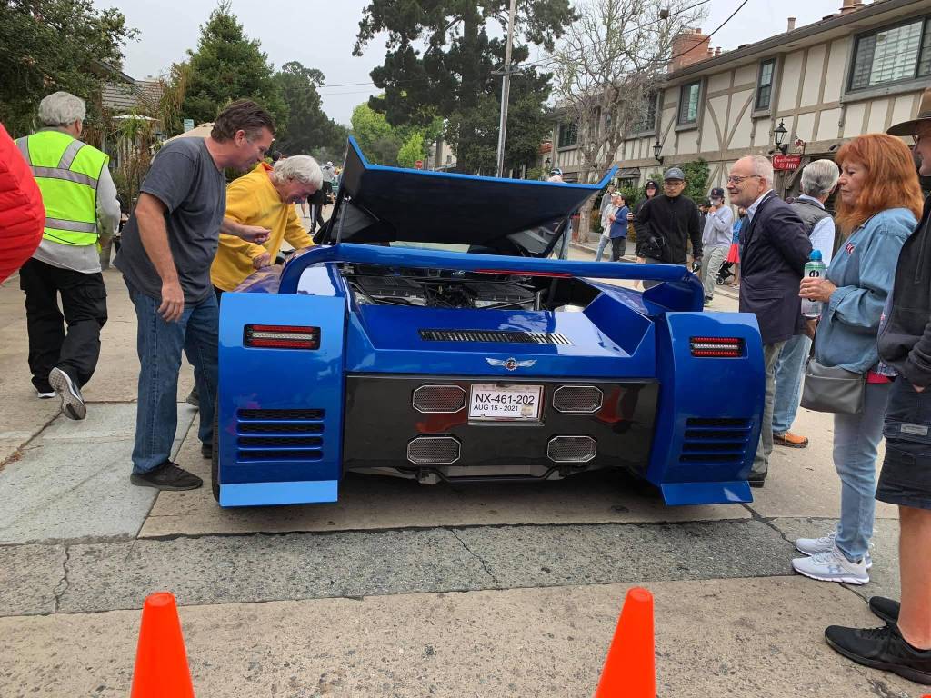 traseira do Corvette com dois V8