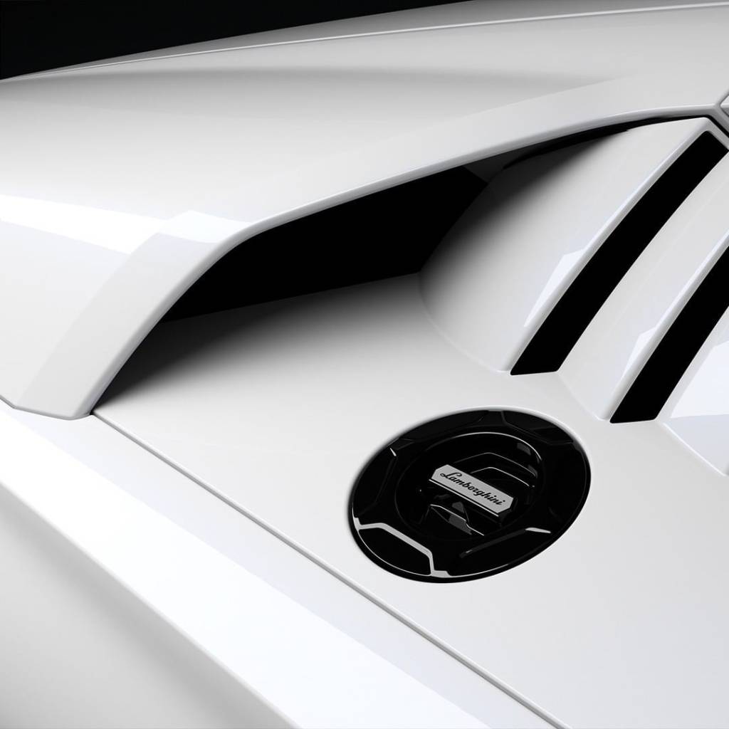 Detalhes do Lamborghini Countach LPI 800-4 branco