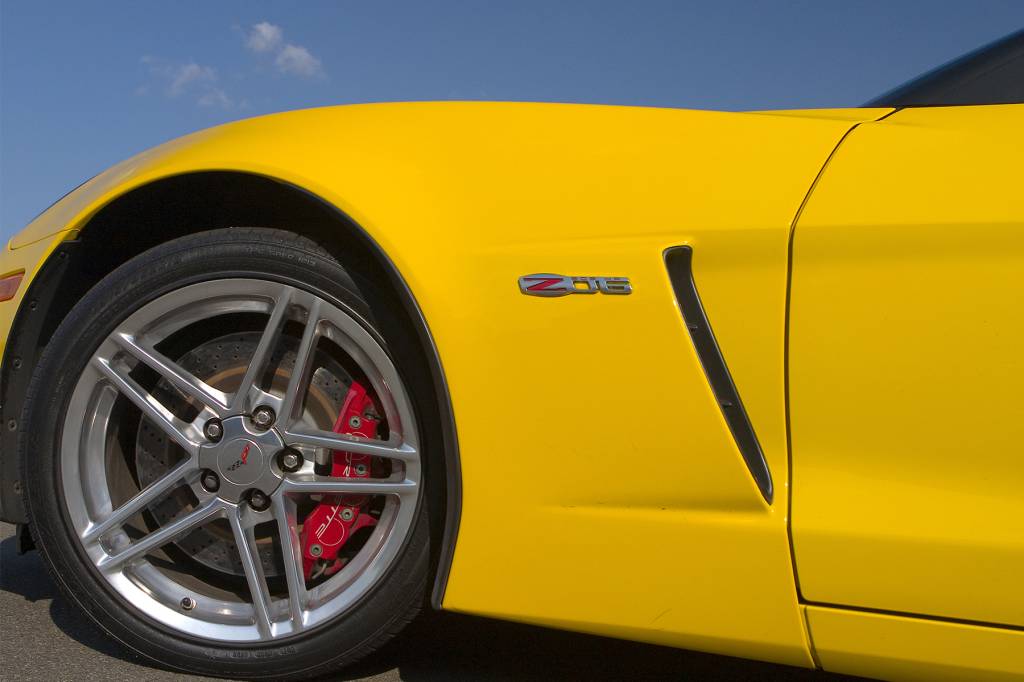 Detalhe roda dianteira Corvette Z06